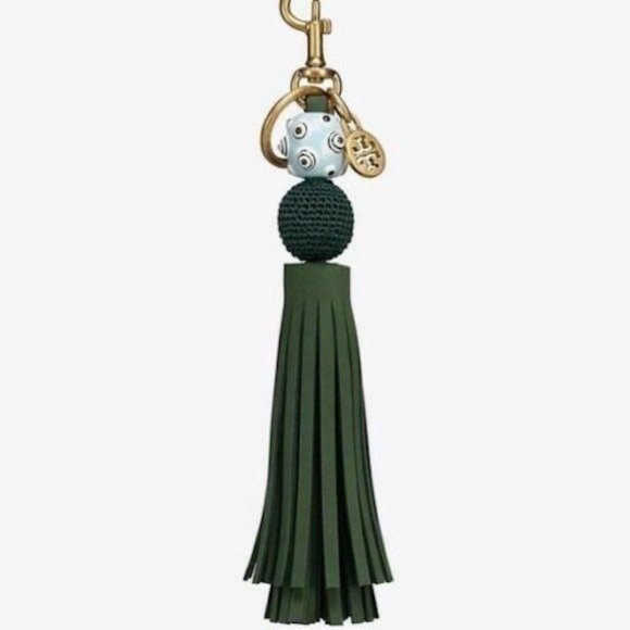 Tory Burch Accessories - Tory Burch - Orb Tassel Key Banyan Green